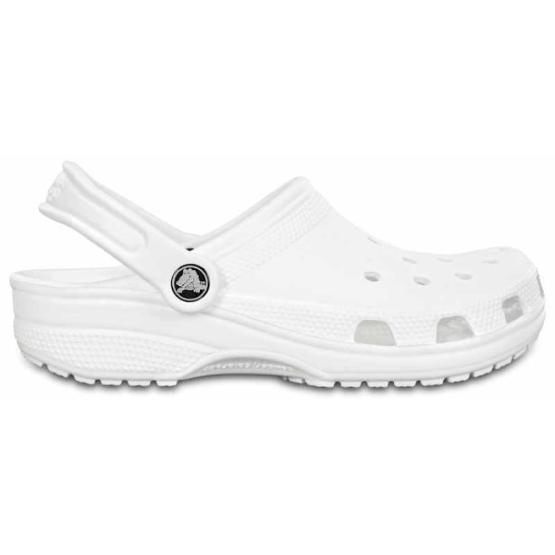 White shoes best sale crocs